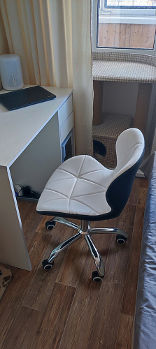 Компьютерное кресло Trizor white / black фото покупателя 3