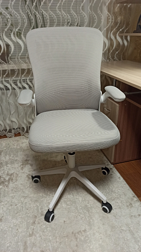 Компьютерное кресло Konfi light gray / white фото покупателя 88