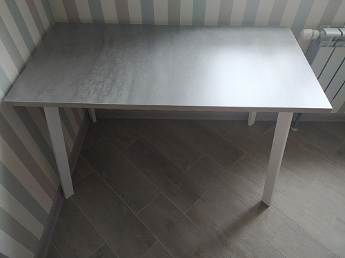 Стол Тринити Лофт 120 32 мм дуб галифакс табако / черный матовый фото покупателя 331