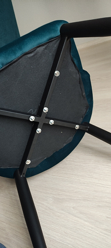 Стул на металлокаркасе Kora green / black фото покупателя 272