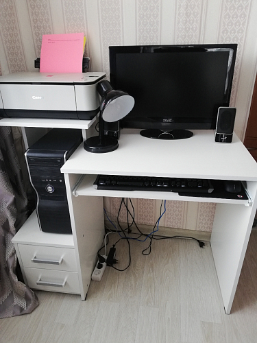 Стол компьютерный Джаз-24 правый венге фото покупателя 87