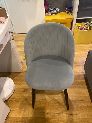 Стул на металлокаркасе Gabi gray / black фото покупателя 178