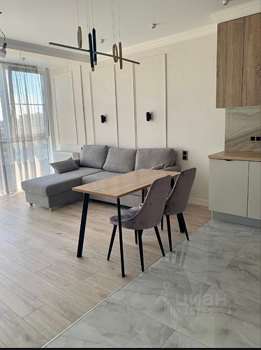 Стол Тринити Лофт 120 32 мм бетон / черный матовый фото покупателя 238