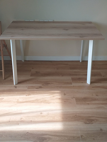 Стол Тринити Лофт 120 25 мм черный матовый / дуб делано темный фото покупателя 175