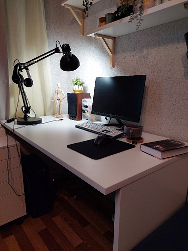 Компьютерный стол SG.404 белый фото покупателя 1