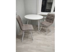 Стул на металлокаркасе Чилли розовый / черный каркас фото покупателя 373