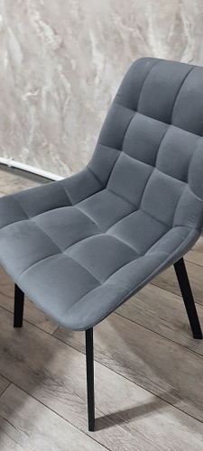 Стул на металлокаркасе Челси бежевый / черный фото покупателя 243