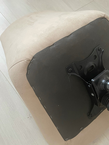 Компьютерное кресло Честер светло-серый велюр / черный фото покупателя 21