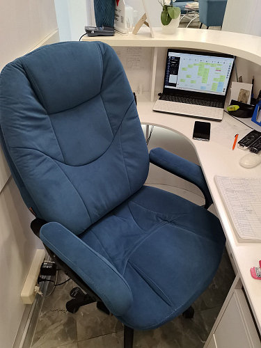 Компьютерное кресло Comfort Lux/Комфорт Люкс серый фото покупателя 87