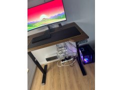 Компьютерный стол Маркос 140х80 голубой / черный фото покупателя 53