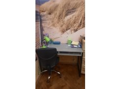 Письменный стол Леон Лофт бетон / черный матовый фото покупателя 18