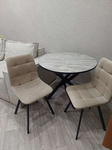 Стул на металлокаркасе Чилли бирюзовый / черный фото покупателя 1239