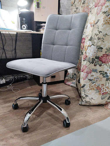 Компьютерное кресло One/Ван флок серый 29 фото покупателя 99