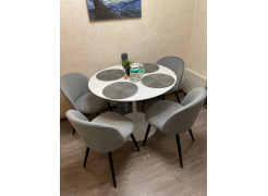 Стул на металлокаркасе Gabi 1 light purple / black фото покупателя 5