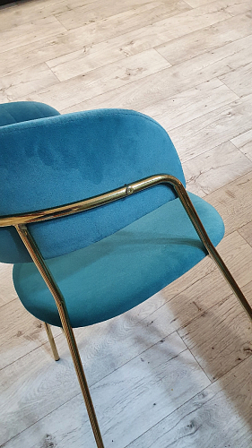 Стул на металлокаркасе Kamelia gold / gray фото покупателя 15