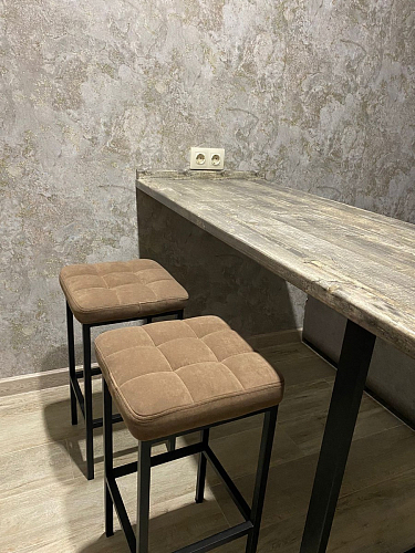 Барный стул Лофт катания лаванда / белый матовый фото покупателя 205