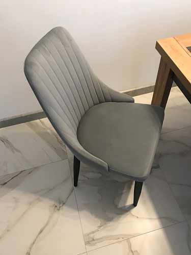 Стул на металлокаркасе Kora gray / black фото покупателя 132