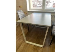 Стол Лота Лофт 140 25 мм юта / белый матовый фото покупателя 341