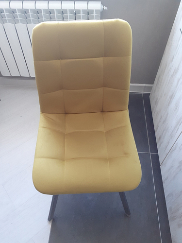 Стул на металлокаркасе Чилли черный / зеленый фото покупателя 1165