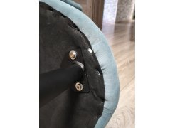 Стул на металлокаркасе Gabi 1 gray / black фото покупателя 766