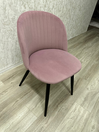 Стул на металлокаркасе Gabi 1 light purple / black фото покупателя 676