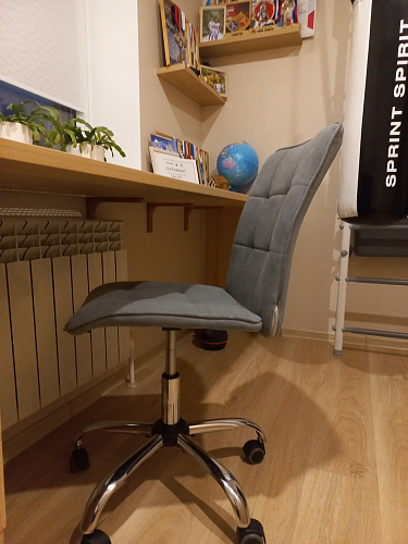 Компьютерное кресло One/Ван флок бежевый 7 фото покупателя 96