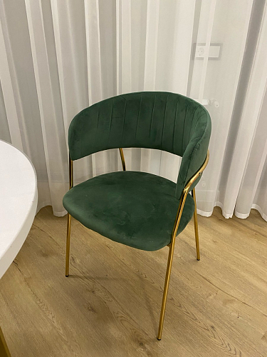 Стул на металлокаркасе Kamelia светло-фиолетовый / золотой фото покупателя 18