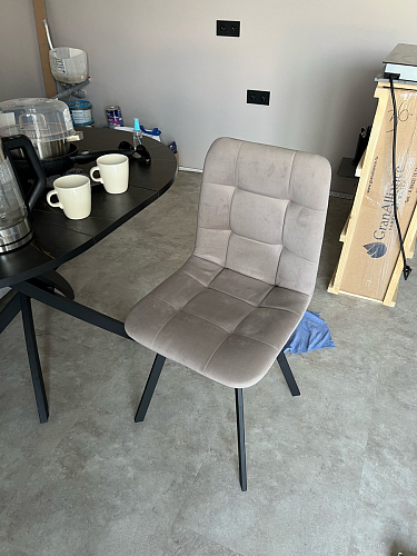 Стул на металлокаркасе Чилли К кирпичный / черный фото покупателя 279