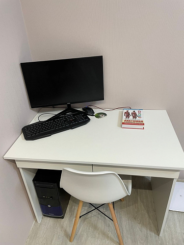 Пластиковый стул Eames PC-015 серо-голубой / дерево фото покупателя 97