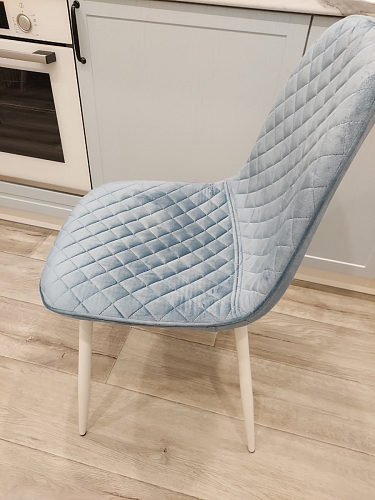 Стул на металлокаркасе Capri dark beige / white фото покупателя 18