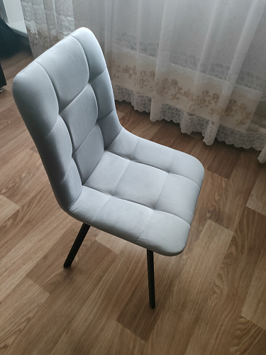 Стул на металлокаркасе Чилли К черный / зеленый фото покупателя 628