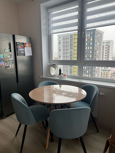 Стул на металлокаркасе Gabi dark beige / black / silver фото покупателя 524