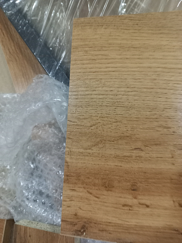 Письменный стол Лео Лофт черный матовый / дуб делано темный фото покупателя 11