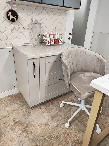 Компьютерное кресло Дэни бежевый / белый фото покупателя 3