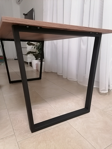 Стол раскладной Лота Лофт 120 25 мм юта / черный матовый фото покупателя 240