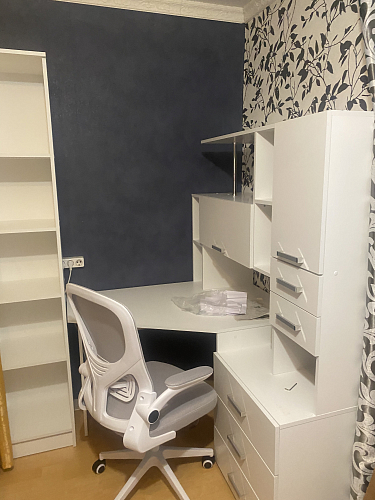 Стол компьютерный Джаз-16 белый левый фото покупателя 1