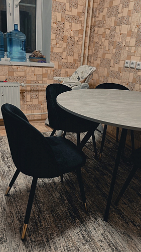 Стул на металлокаркасе Gabi gray / black фото покупателя 556