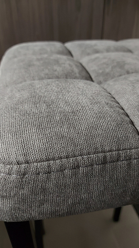 Барный стул Лофт ткань канди грей / черный матовый фото покупателя 29