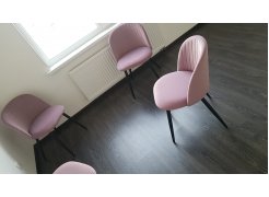 Стул на металлокаркасе Gabi 1 бежевый / черный с серебряными наконечниками фото покупателя 133