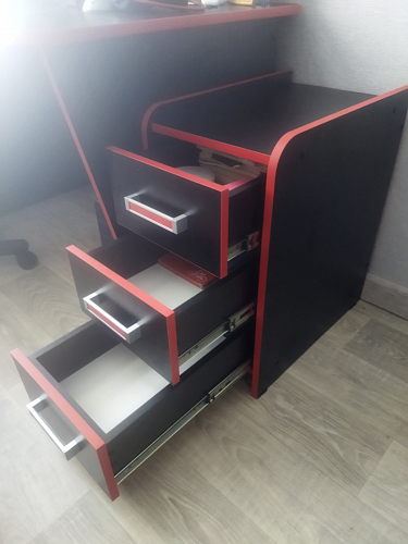 Тумба Ханна черная / красная - Уцененный экземпляр фото покупателя 47