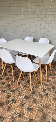 Стол Table 120 white / wood фото покупателя 7