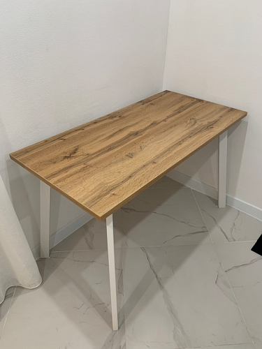 Стол Тринити Лофт 120 32 мм дуб галифакс табако / черный матовый фото покупателя 799