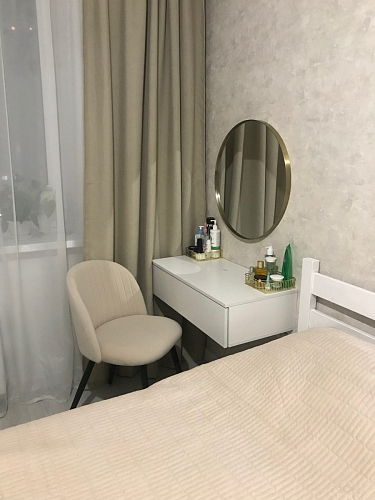 Стул на металлокаркасе Gabi 1 light blue / black / gold фото покупателя 518