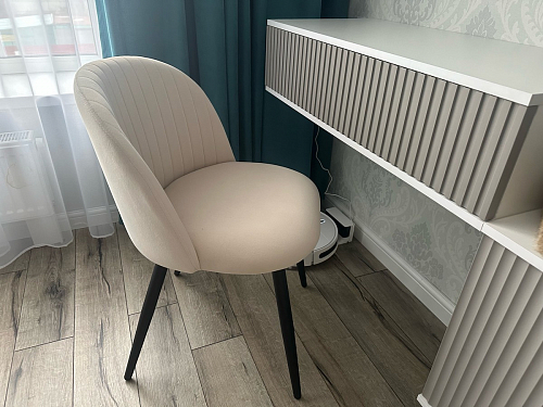 Стул на металлокаркасе Gabi 1 dark gray / black фото покупателя 209