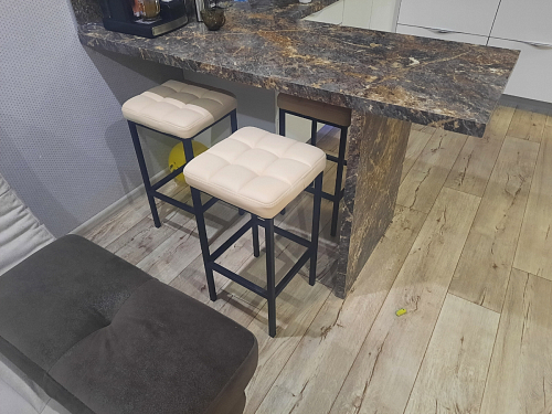 Барный стул Лофт катания лаванда / белый матовый фото покупателя 142