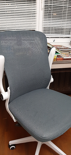 Компьютерное кресло Konfi gray / blue / white фото покупателя 56