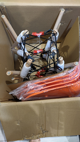 Пластиковый стул Eames PC-015 серо-голубой / дерево фото покупателя 175