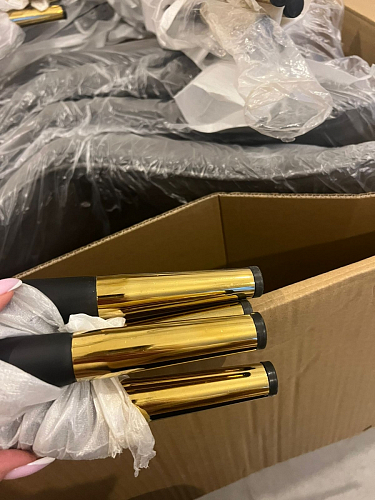 Стул на металлокаркасе Seda 1 latte / black / gold фото покупателя 50