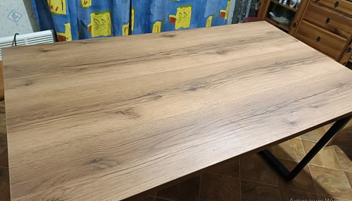 Деревянный стол Лота Лофт 140х80 черный матовый / бетон светлый фото покупателя 235