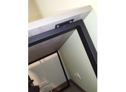 Деревянный стол Лота Лофт 120(160)х75 черный матовый / бетон светлый фото покупателя 960